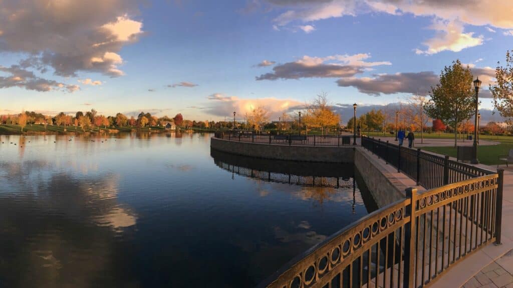 Pond at Julius M. Kleiner Memorial Park in Meridian, ID